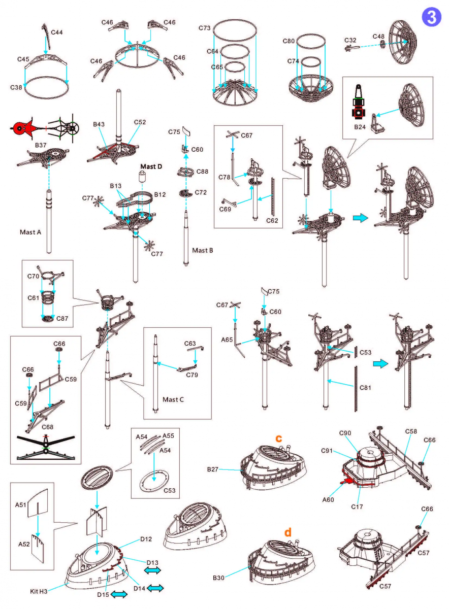 Kit de détail Very Fire VF700009 USS Missouri BB-63 pour maquette VeryFire au 1/700 – image 2