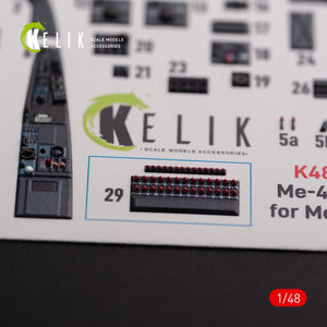 KELIK K48075 Messerschmitt Me-410 A1 interior 3D decals for Meng Model kit 1/48 – imagen 4