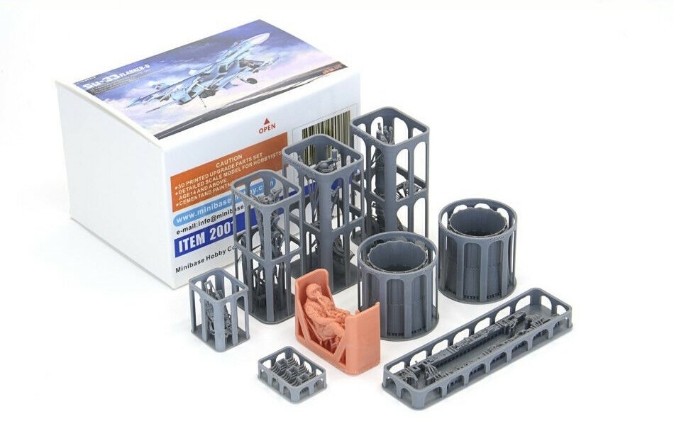 Kit d&amp;#39;impression 3D MiniBase 2001 Su-33 Flanker-D (mise à niveau au 1/48)