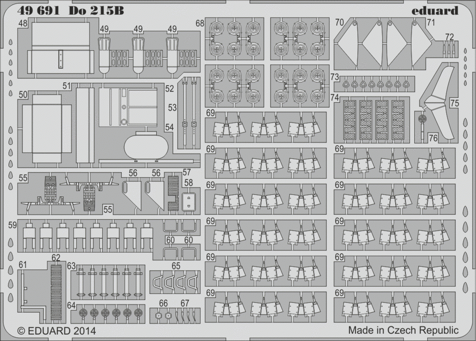Eduard 49691 Do 215B S. A. ICM 1/48 – Bild 2