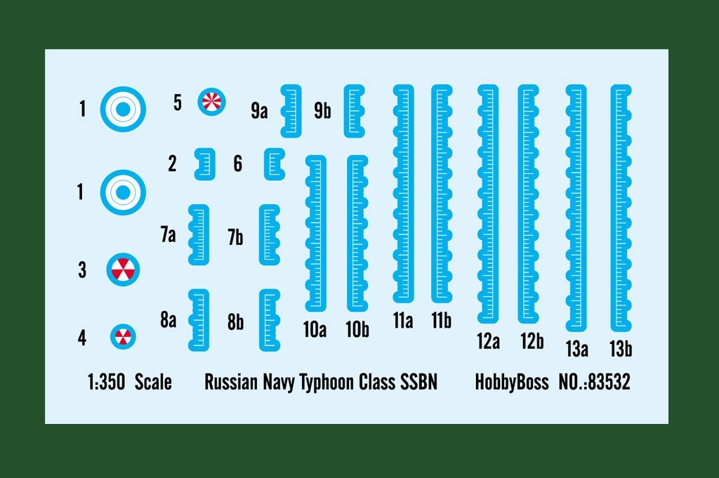 Hobby Boss 83532 Russian Navy Typhoon Class SSBN 1/350 – Bild 4