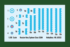 Hobby Boss 83532 Russian Navy Typhoon Class SSBN 1/350 – Bild 4