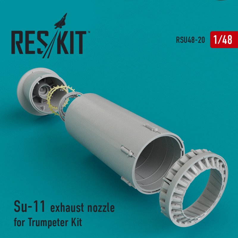 RESKIT RSU48-0020 Tuyère d&amp;#39;échappement Su-11 pour maquette Trumpeter au 1/48