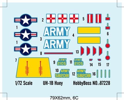 Hobby Boss 87228 UH-1B Huey 1/72 – imagen 3