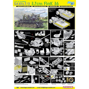 Dragon 6541 Sd.Kfz.7/2 3.7cm FlaK 36 1/35