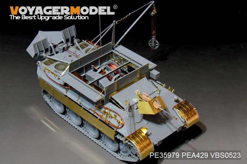Voyager Model PE35979 WWII German Bergepanther Ausf.A (Early type,Panther A tool holders) Basic For TAKOM 2101 1/35 – imagen 9