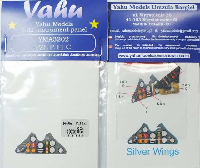 Yahu YMA3202 PZL P.11c (Silver Wings) 1/32