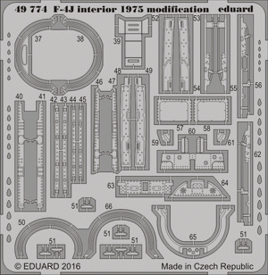 Eduard 49774 F-4J interior 1975 modification ACADEMY 1/48 – zdjęcie 2