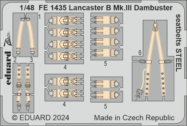 Eduard BIG49412 Lancaster B Mk. III Dambuster PART I HONG KONG MODELS 1/48 – zdjęcie 5