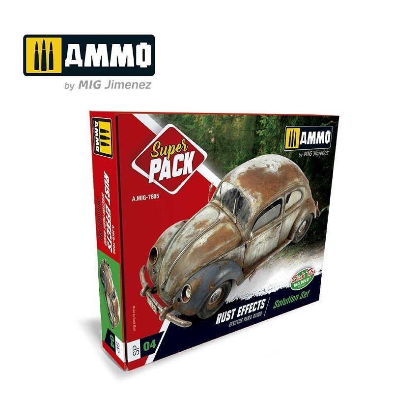 Munitions Mig Jimenez 7805 Effets de rouille. Kit de solution