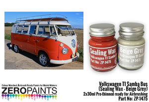 Zero Paints ZP-1475-1 Volkswagen T1 Samba Bus Sealing - Grey 2x30ml – immagine 3