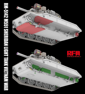 Rye Field Model 5142 M551 Light Tank Sheridan Vietnam War 1/35 – imagen 8
