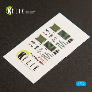 KELIK K72011 F-16D &amp;quot;FIGHTING FALCON&amp;quot; INTERIOR 3D DECALS FOR KINETIC KIT 1/72 – immagine 3