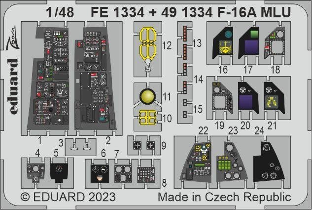 Maquette Eduard 491334 F-16A MLU KINETIC au 1/48