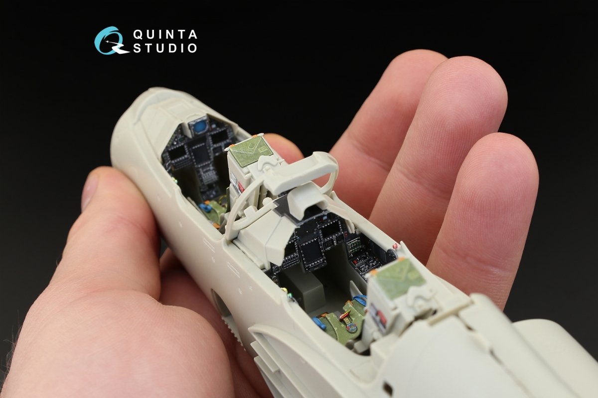 Quinta Studio QD32014 Mirage 2000B-5 (2000-5BGM Mk2) 3D-Printed &amp;amp; coloured Interior on decal paper (for Kitty Hawk kit) 1/32 – imagen 5