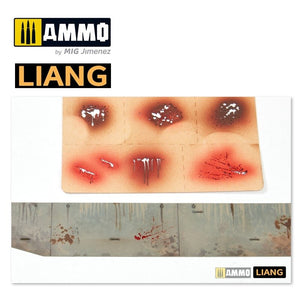 Liang 0005 Splashes Blood Effects Airbrush Stencils – image 5