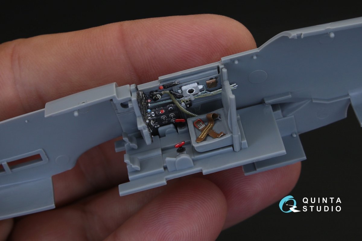 Quinta Studio QD48140 Ki-61-I 3D-Printed &amp;amp; coloured Interior on decal paper (for Hasegawa kit) 1/48 – imagen 4
