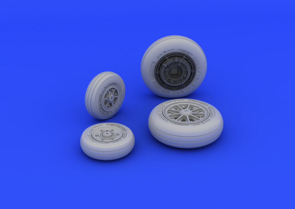 Roues de train d&amp;#39;atterrissage Eduard 648181 F-104 fin 1/48 (Hasegawa) – image 3
