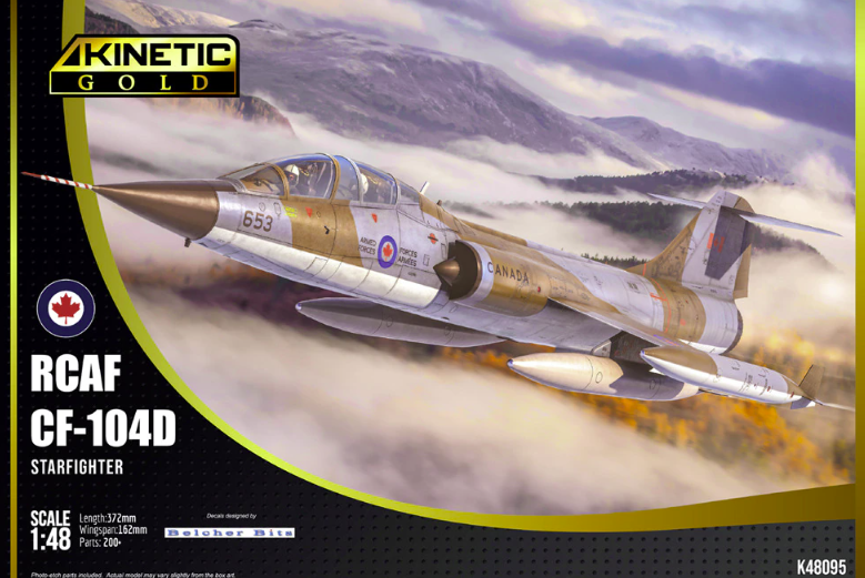 Kinetic K48095 CF-104D RCAF Starfighter 1/48 