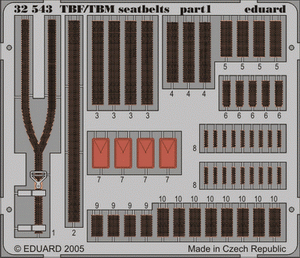 Eduard 32543 TBF/ TBM seatbelts 1/32 TRUMPETER – imagen 2
