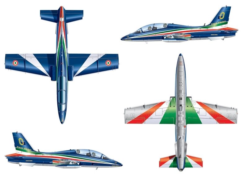 Italeri 1317 MB-339 PAN FREECCE TRI 1/72 – imagen 8