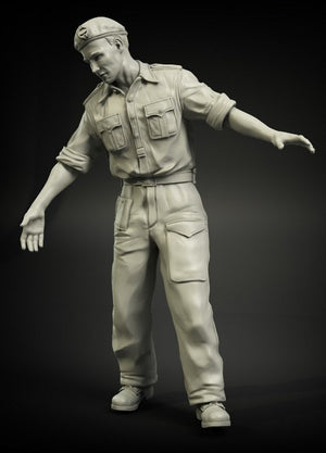 Panzer Art FI35-031 RAC britannique Afrique du Nord chargeant des munitions pour canon de 2 livres, soldat n° 2, échelle 1/35 – image 2