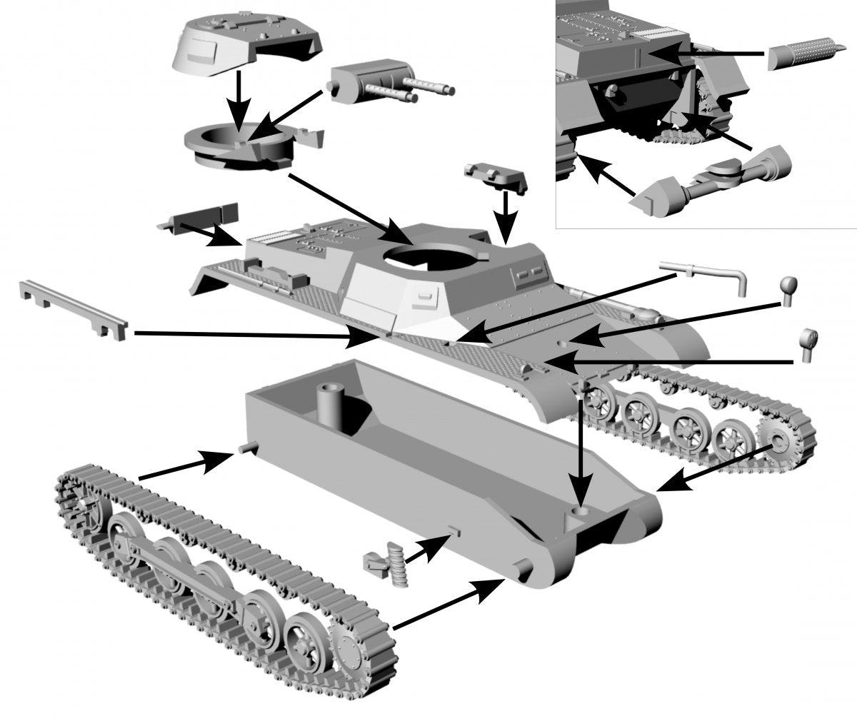 First to Fight PL008- PzKpfw IB 1/72 – zdjęcie 2