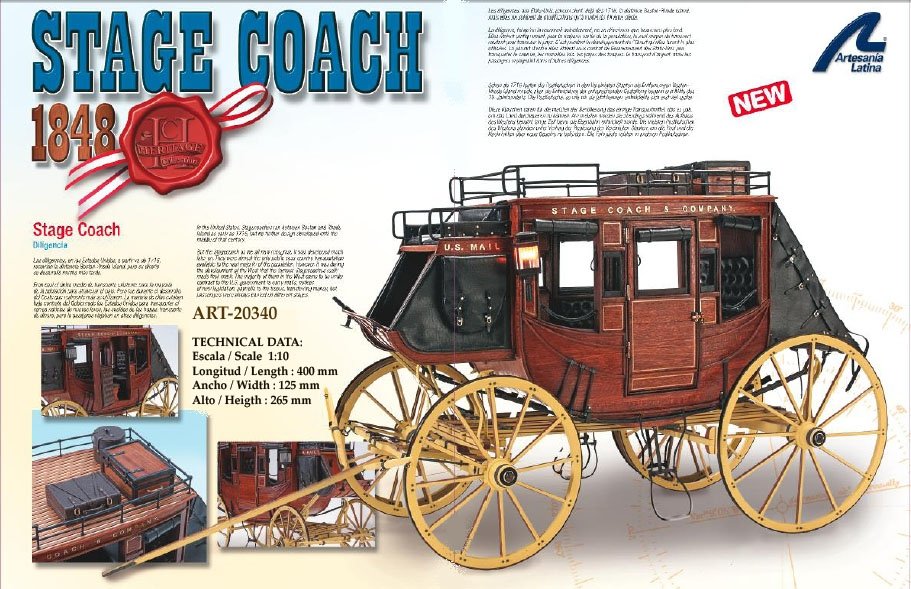 Artesania Latina 20340 Stage Coach 1848 (1/10)