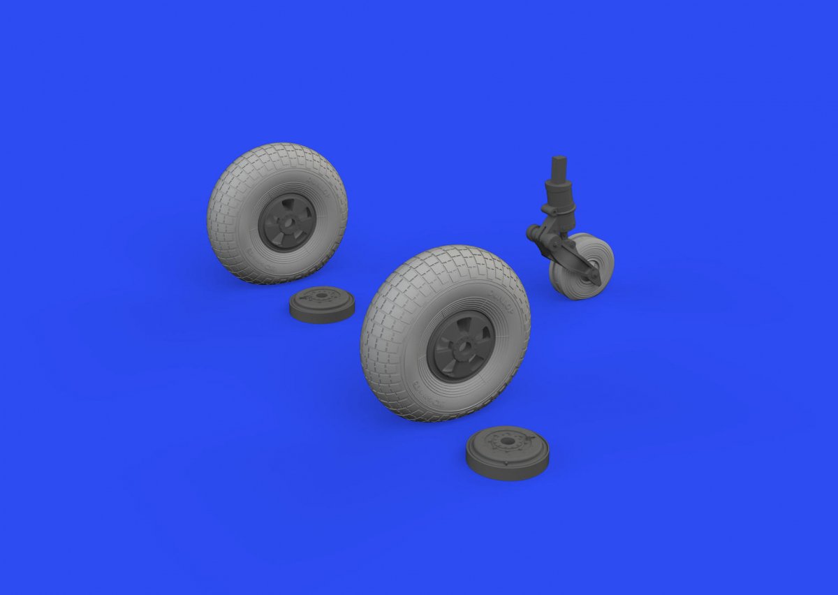 Roues Mosquito Eduard 648746 TAMIYA 1/48
