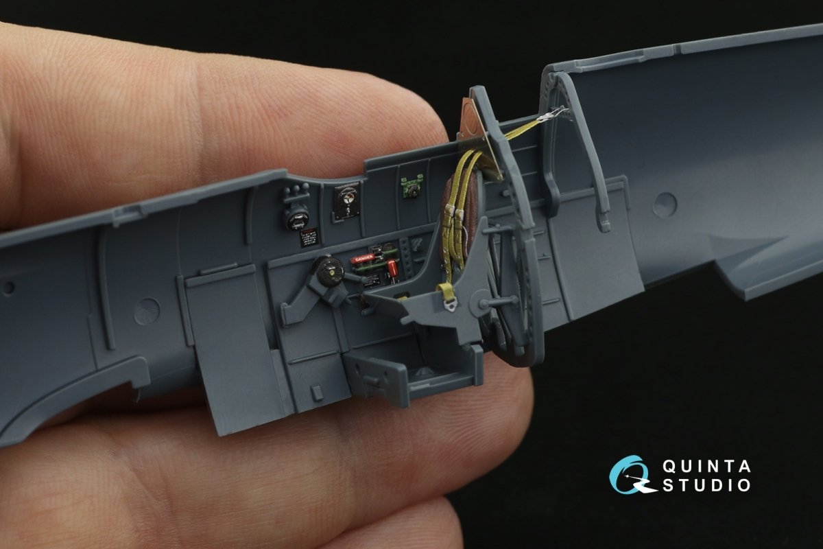 Quinta Studio QD48205 Spitfire Mk.II 3D-Printed &amp;amp; coloured Interior on decal paper (Eduard) 1/48 – Bild 6