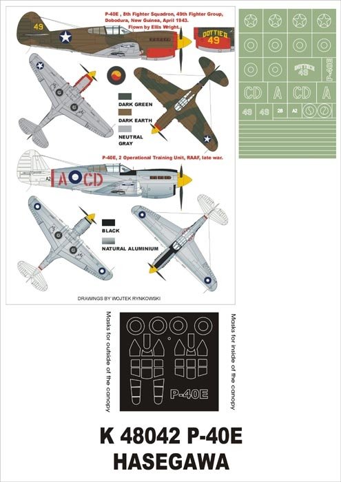 Montex K48042 P-40E 1/48