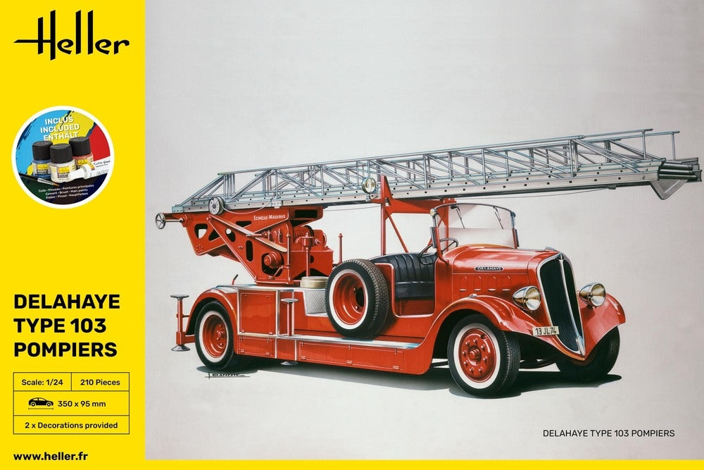 Heller 56780 Delahaye Type 103 Pompiers - Kit de démarrage 1/24