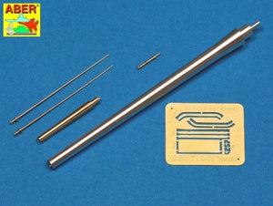Aber 72L-51 Zestaw 2 Luf do niemieckiego ciężkiego czołgu MAUS / Set of 2 barrels for German Heavy Tank MAUS 1/72