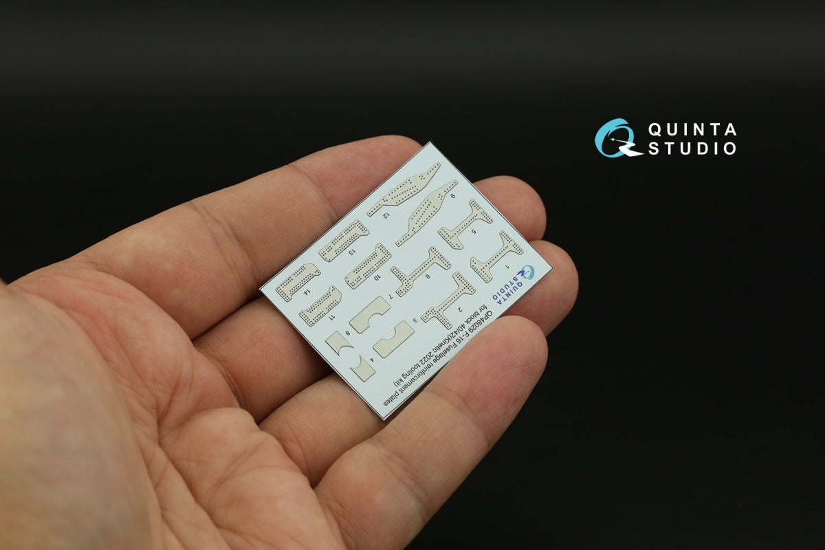 Quinta Studio QP48029 Plaques de renfort bloc 40/42 F-16 (Outil Kinetic 2022) 1/48  – image 5