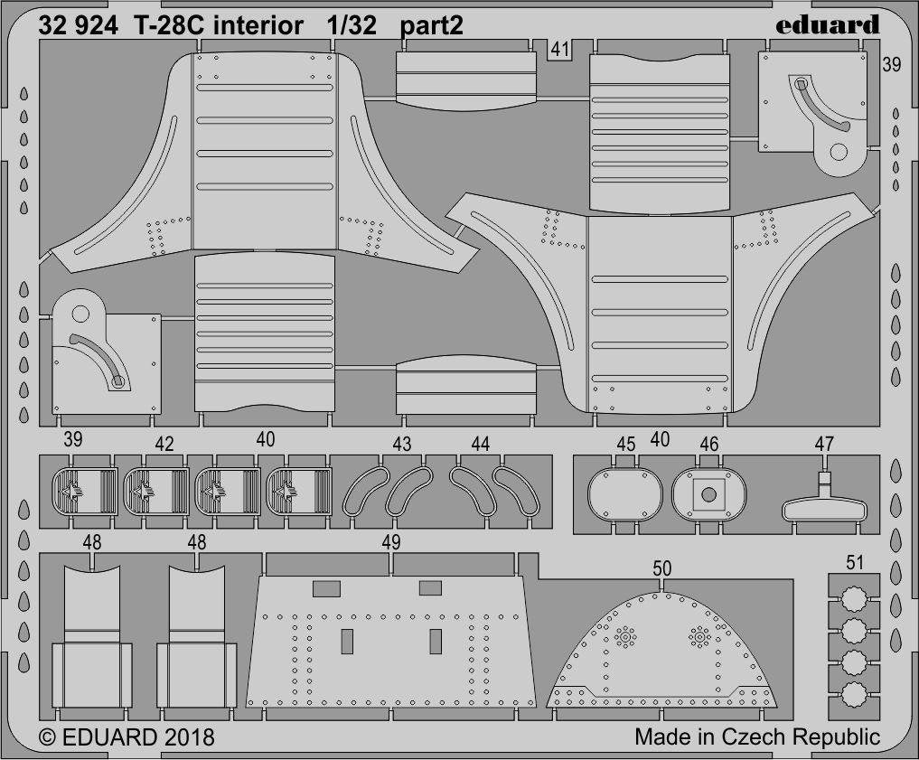 Eduard 32924 T-28C interior KITTY HAWK 1/32 – immagine 2