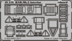 Edouard 49516 HAR. Mk.3 intérieur SA 1/48 HASEGAWA
