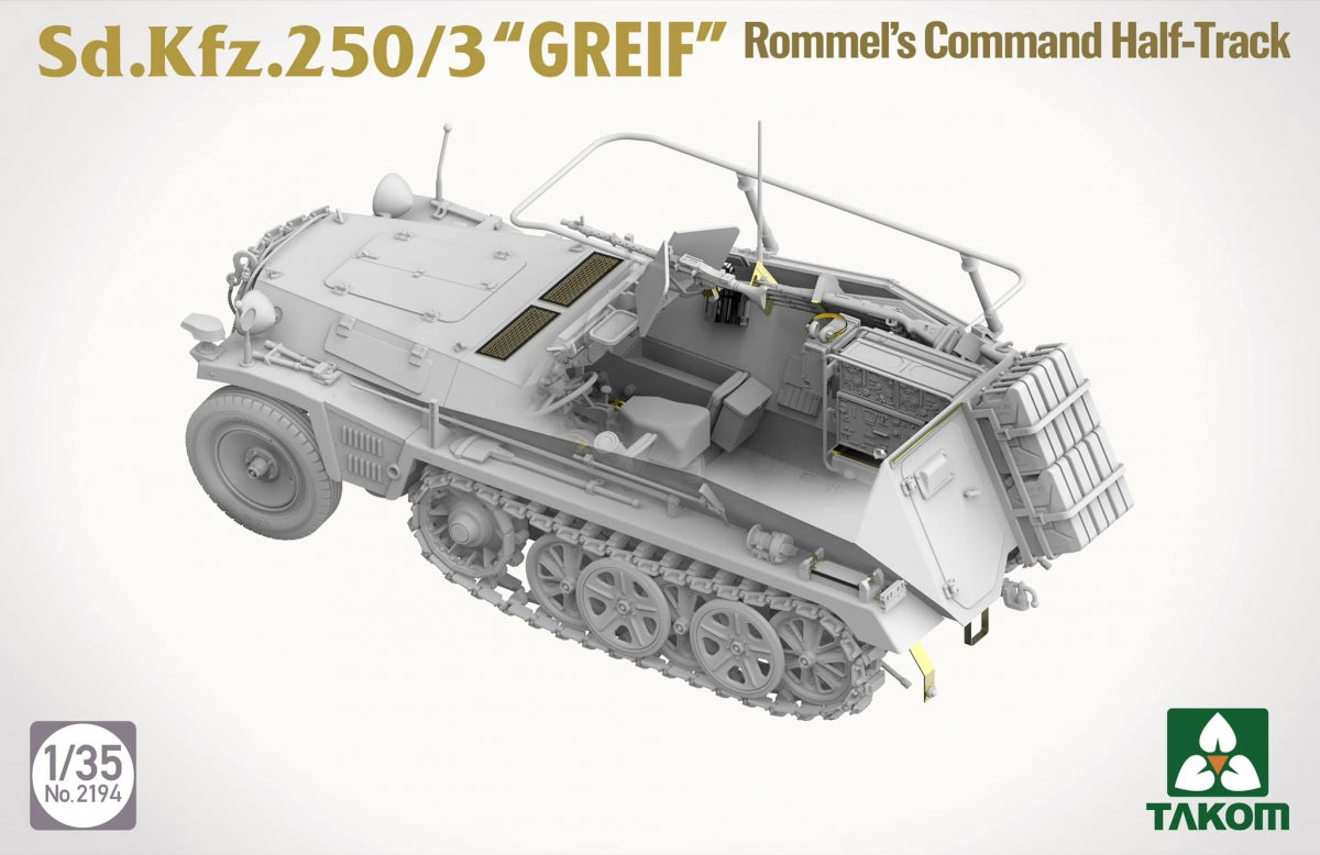 Takom 2194 Sd.Kfz 250/3 Greif Rommel Command Half-Track 1/35 – Bild 5