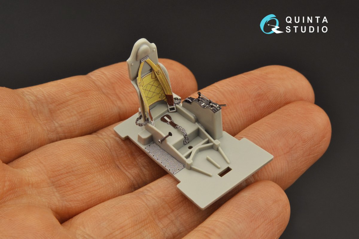 Quinta Studio QD48230 Fiat CR.42 3D-Printed &amp;amp; coloured Interior on decal paper (Italeri) 1/48 – imagen 7