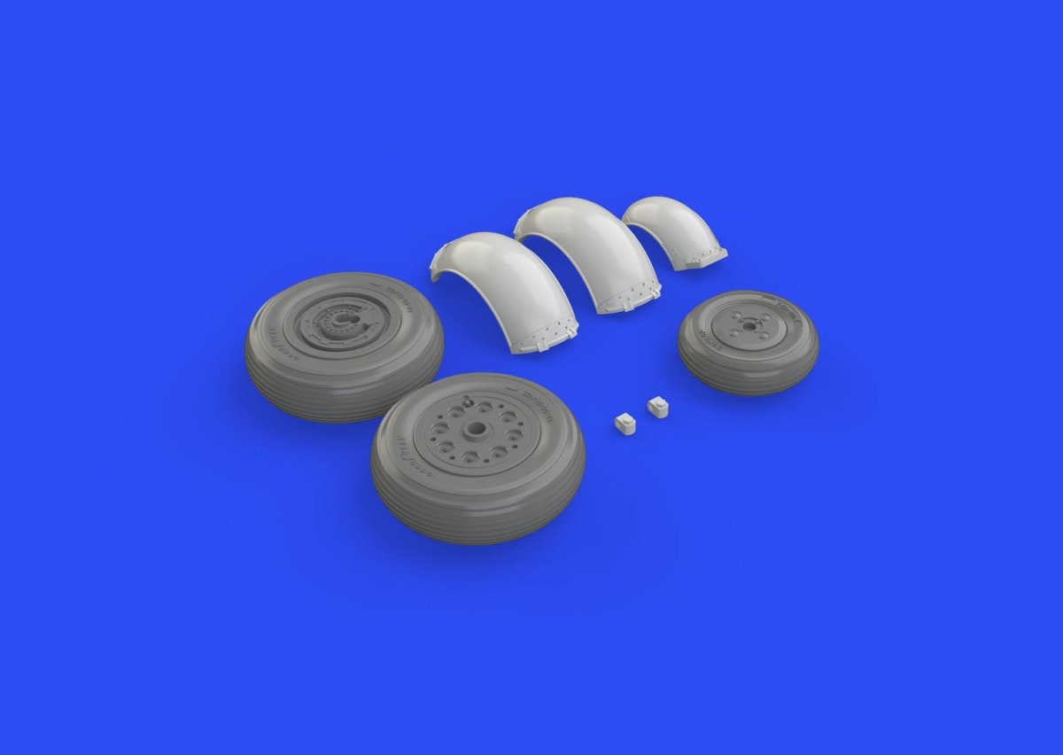 Eduard 648272 Meteor F.8 wheels AIRFIX 1/48 – imagen 4