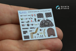 Quinta Studio QD48120 Spitfire Mk.VIII 3D-Printed &amp;amp; coloured Interior on decal paper (Eduard) 1/48 – Bild 6