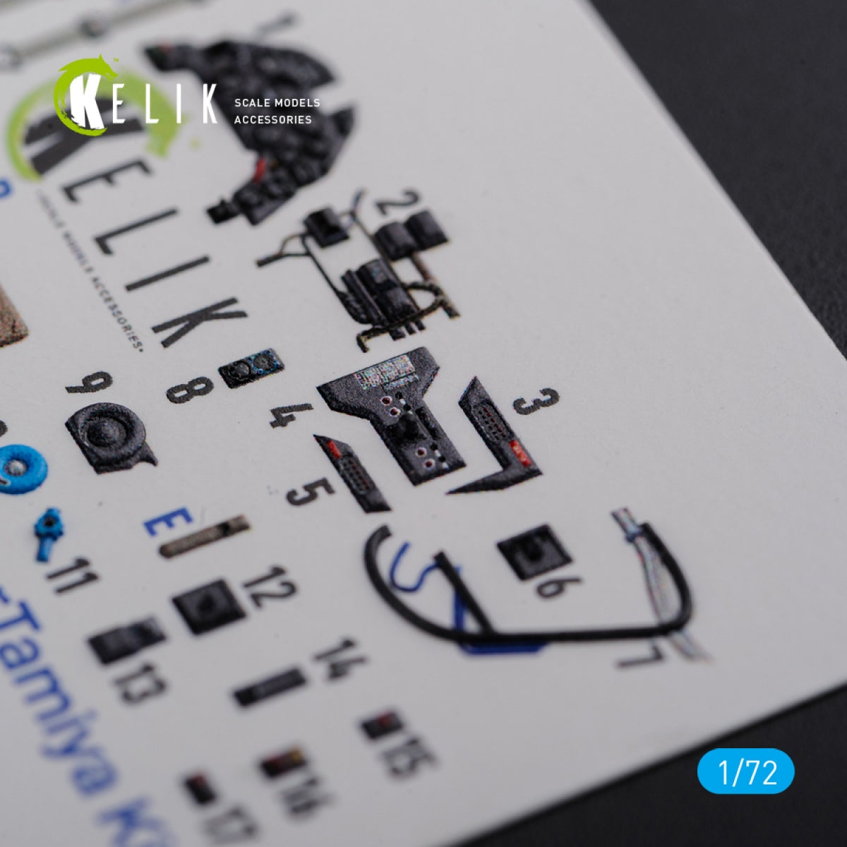 KELIK K72105 BF109 G-6 interior 3D decals for Tamiya kit 1/72 – imagen 8