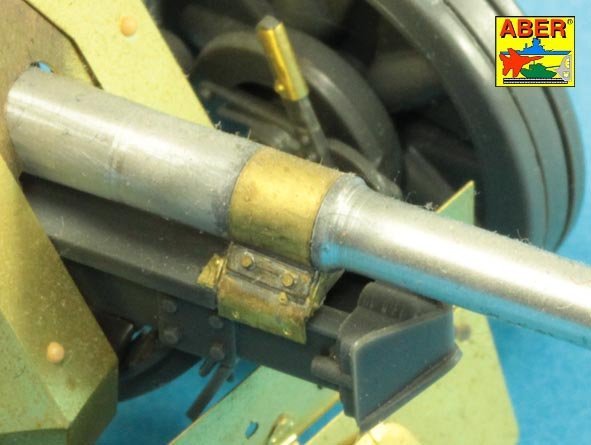 Aber 35L-045N German 75mm Barrel for Pak40 - middle model 1/35 – imagen 11