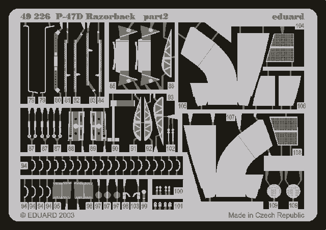 Eduard BIG4815 P-47D-20 1/48 TAMIYA – zdjęcie 7