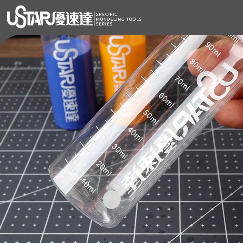 U-Star UA-91004 Paint Mixing Bottle 60 ml (6 pcs) / Butelka do mieszania farb 60 ml (6 szt.) – imagen 4