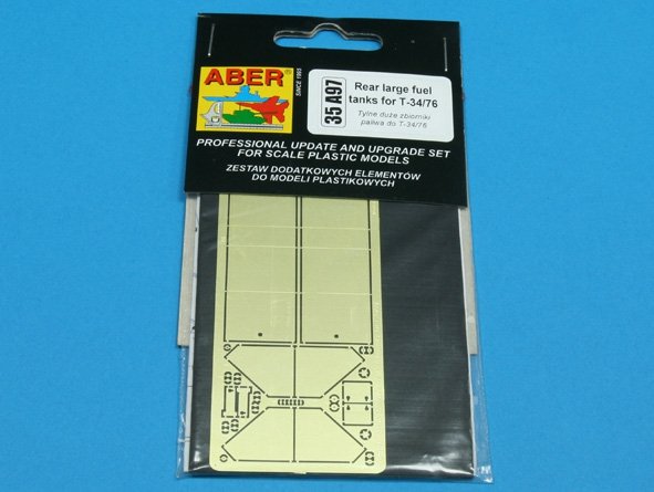 Aber 35A097 Rear large fuel tanks for T-34/76 1/35 – image 3