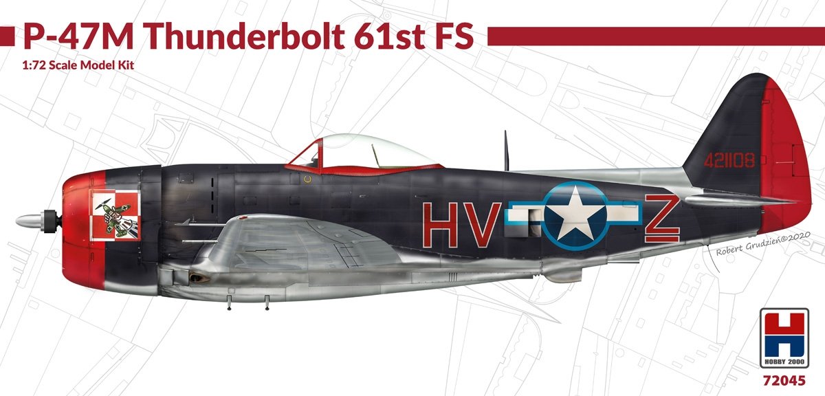 Hobby 2000 72045 P-47M Thunderbolt 61st Fighter Squadron 1/72