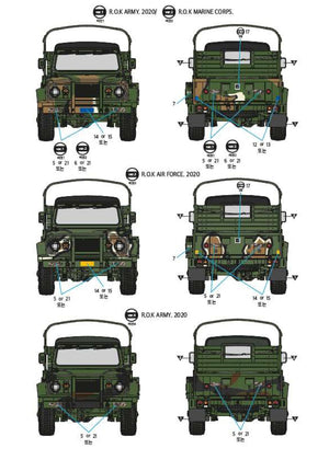 Academy 13551 R.O.K. Army K311A1 1/35 – imagen 8