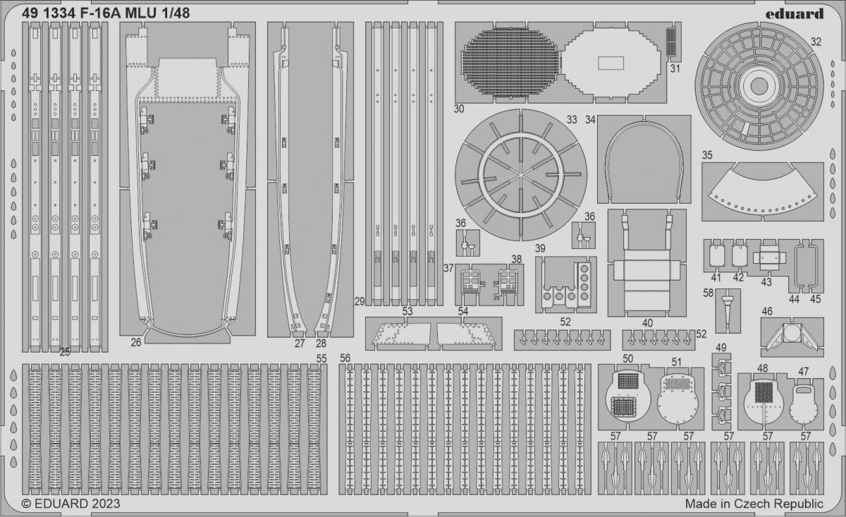 Eduard BIG49367 F-16A MLU KINETIC MODEL 1/48 – Bild 3