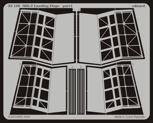 Eduard 32120 MiG-3 landing flaps 1/32 TRUMPETER – Bild 2
