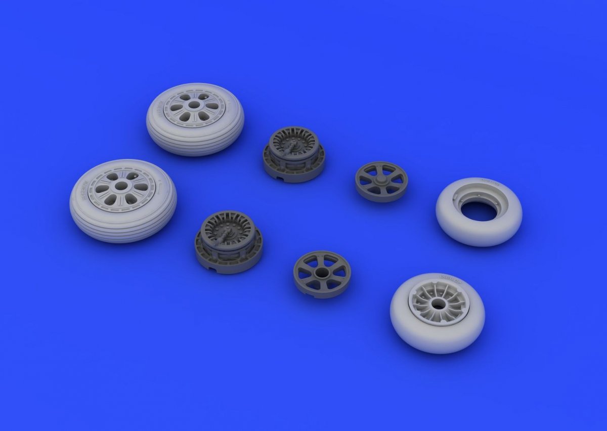 Eduard 648235 F-86F wheels 1/48 (HASEGAWA) – imagen 4